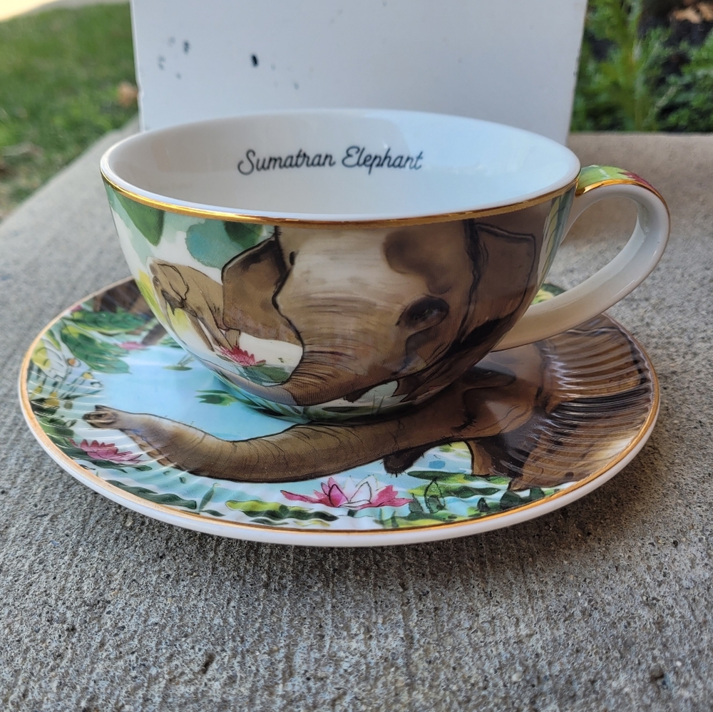 T2 Tea cup and saucer set NWOT